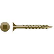 STRONG-POINT Wood Screw, #6, W.A.R. Coated Flat Head Square Drive XQ620W